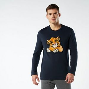 Intimissimi Disney Lion King Simba Blue Pajama Top size large